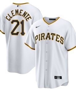 Roberto Clemente Pittsburgh Pirates Home Replica Player Name Jersey - White Mlb - Robokeg
