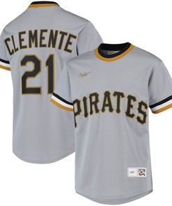 Roberto Clemente Pittsburgh Pirates Road Cooperstown Collection Player Jersey - Gray Mlb - Robokeg