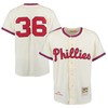 Robin Roberts 1948 Philadelphia Phillies Mitchell & Ness Authentic Throwback Jersey - Cream Mlb - Robokeg