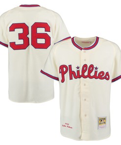 Robin Roberts 1948 Philadelphia Phillies Mitchell & Ness Authentic Throwback Jersey - Cream Mlb - Robokeg