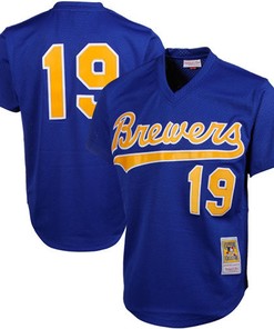 Robin Yount Milwaukee Brewers Mitchell & Ness Cooperstown Mesh Batting Practice Jersey - Royal Mlb - Robokeg