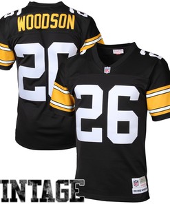 Rod Woodson Pittsburgh Steelers Mitchell & Ness Retired Player Legacy Replica Jersey - Black Nfl - Robokeg
