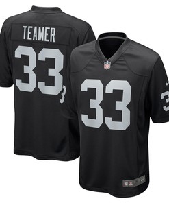 Roderic Teamer Las Vegas Raiders Game Jersey - Black Nfl - Robokeg