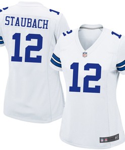 Roger Staubach Dallas Cowboys Nike Womens Retired Game Jersey - White - Robokeg