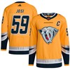 Roman Josi 59 Nashville Predators Reverse Retro 2.0 Jersey - Yellow - Robokeg