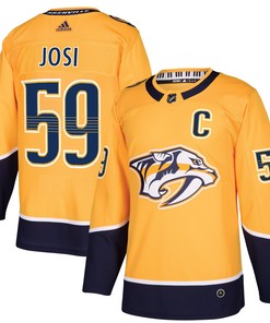 Roman Josi Nashville Predators Adidas Home Authentic Player Jersey - Gold Nhl - Robokeg