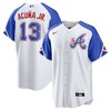 Ronald Acuna Jr. 13 Jersey, Atlanta Braves 2023 City Connect Men Jersey - White - Robokeg