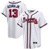 Ronald Acuna Jr. 13 Jersey, Atlanta Braves Home Player Name Men Jersey - White - Robokeg