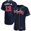 Ronald Acuna Jr Atlanta Braves Alternate Authentic Player Jersey Navy Mlb - Robokeg
