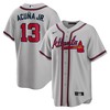 Ronald Acuna Jr. Atlanta Braves Road Replica Player Name Jersey - Gray Mlb - Robokeg