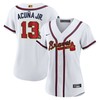 Ronald Acuna Jr. Atlanta Braves Womens 2022 Gold Program Replica Player Jersey - White Mlb - Robokeg