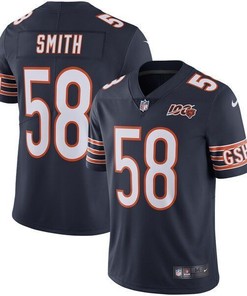 Roquan Smith Chicago Bears Nfl 100th Season Limited Jersey Navy 2019 - Robokeg