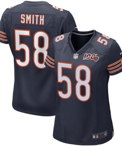 Roquan Smith Chicago Bears Nike Womens 100th Season Game Jersey - Navy - Robokeg