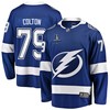 Ross Colton 79 Tampa Bay Lightning Stanley Cup 2023 Playoffs Patch Home Breakaway Men Jersey - Blue - Robokeg