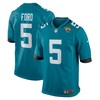 Rudy Ford Jacksonville Jaguars Game Player Jersey - Teal Nfl - Robokeg