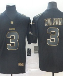 Russell Wilson #2 Seattle Seahawks Nfl Explosion Legendary Gold Black Jersey - Robokeg