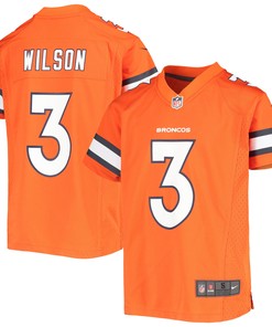 Russell Wilson Denver Broncos Alternate Game Jersey - Orange Nfl - Robokeg
