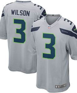 Russell Wilson Seattle Seahawks Alternate Game Jersey Gray Nfl - Robokeg