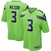 Russell Wilson Seattle Seahawks Alternate Game Jersey Neon Green Nfl - Robokeg
