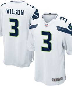 Russell Wilson Seattle Seahawks Game Jersey White Nfl - Robokeg