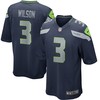 Russell Wilson Seattle Seahawks Game Player Jersey College Navy Nfl - Robokeg