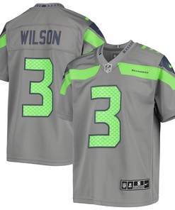 Russell Wilson Seattle Seahawks Inverted Team Game Jersey - Gray Nfl - Robokeg