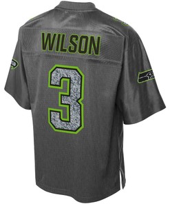 Russell Wilson Seattle Seahawks Nfl Pro Line Fashion Static Jersey - Gray - Robokeg