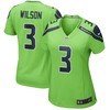 Russell Wilson Seattle Seahawks Womens Alternate Game Jersey - Neon Green Nfl - Robokeg