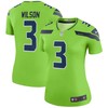 Russell Wilson Seattle Seahawks Womens Color Rush Legend Jersey Neon Green Nfl - Robokeg