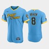 Ryan Braun 8 2022-23 City Connect Milwaukee Brewers Jersey - Powder Blue - Robokeg