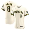 Ryan Braun Milwaukee Brewers Home Authentic Player Jersey - Cream Mlb - Robokeg