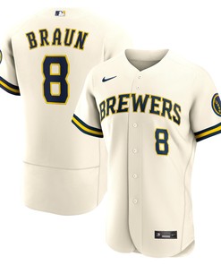 Ryan Braun Milwaukee Brewers Home Authentic Player Jersey - Cream Mlb - Robokeg