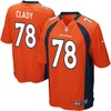 Ryan Clady Denver Broncos Team Color Game Jersey - Orange Nfl - Robokeg