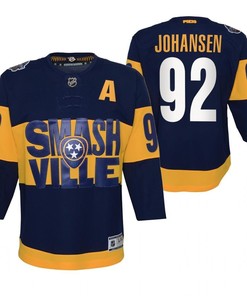Ryan Johansen 92 Predators 2022 Stadium Series Youth Navy Primegreen Jersey Jersey - Robokeg
