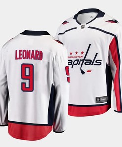 Ryan Leonard #9 Washington Capitals 2023 NHL Draft Away Breakaway Men Jersey - White - Robokeg