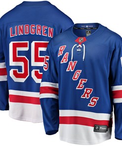 Ryan Lindgren New York Rangers Fanatics Branded 2017/18 Home Breakaway Replica Jersey - Blue Nhl - Robokeg