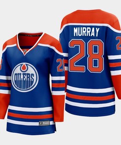 Ryan Murray 28 Edmonton Oilers 2022-23 Home Women Premier Breakaway Player Jersey Royal - Robokeg