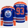 Ryan Nugent-Hopkins 93 Edmonton Oilers Blue Jersey 2022-23 Primegreen Home - Robokeg