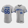 Ryan O'Hearn 66 Kansas City Royals Men's 2022-23 Road Jersey - Gray Jersey - Robokeg