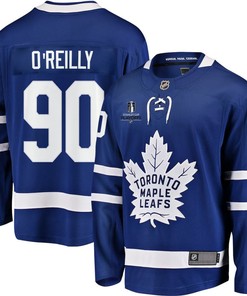Ryan O_Reilly 90 Toronto Maple Leafs Stanley Cup 2023 Playoffs Patch Home Breakaway Men Jersey - Blue - Robokeg