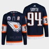 Ryan Smyth 94 Hall of Fame patch 2022 Edmonton Oilers Navy Jersey Reverse Retro 2.0 - Robokeg