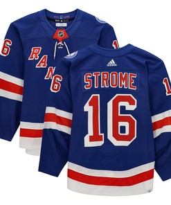 Ryan Strome New York Rangers Game-used #16 Set 3 Jersey From The 2021-22 Nhl Season - Blue - Robokeg