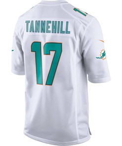 Ryan Tannehill Miami Dolphins White Game 2015 Nfl Patch Jersey - White - Robokeg