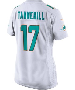 Ryan Tannehill Miami Dolphins Womens White Game 2015 Nfl Patch Jersey - White - Robokeg