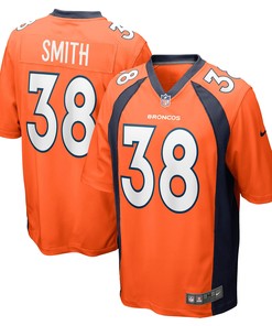 Saivion Smith Denver Broncos Game Jersey - Orange Nfl - Robokeg