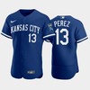 Salvador Perez 13 Kansas City Royals 2022-23 Blue Men's Jersey - Robokeg