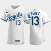 Salvador Perez 13 Kansas City Royals 2022-23 White Men's Jersey - Robokeg