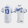 Salvador Perez 13 Kansas City Royals Men's 2022-23 Home Jersey - White Jersey - Robokeg