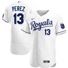 Salvador Perez Kansas City Royals Home Authentic Player Jersey - White Mlb - Robokeg