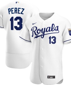 Salvador Perez Kansas City Royals Home Authentic Player Jersey - White Mlb - Robokeg